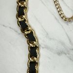 Charming Charlie Chunky Black Woven Gold Tone Metal Body Harness Chain Y2K OS β¨ Photo 10
