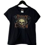 Harley Davidson 2014 Florida Motorcycles T Shirt Womens Black Large L USA Solid Photo 0