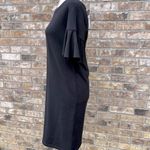 Ralph Lauren  Jersey Sweatshirt Dress Short Bell Sleeves Black Size XS Photo 5