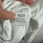 Bebe Sport Hoodie Womens XL White Terry Zip Rhinestone Logo Y2K McBling Glam Photo 5