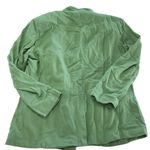 Thakoon Collective Blazer Womens 6 Green Oversized Jacket Linen Blend Career Photo 3