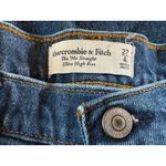 Abercrombie and Fitch The 90's Straight Ultra High Rise Jean Size 4L Blue Photo 4
