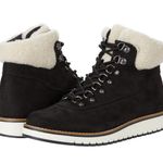 White Mountain NEW Cliffs by Cozy Shearling Lined Black Lace-up Boots Size 10 Photo 0