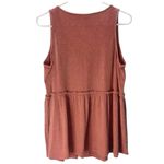 Torrid  Ribbed Peplum Tank – Dusty Rose, Size 00 (M/10) Photo 2