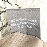 Ryu Brown Cream Crochet Tiered Lace Floral Sleeveless Lined Dress, Size Medium Photo 4