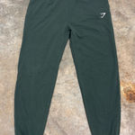 Gymshark  Jogger Sweatpant Pocket Drawstring High Rise Tapered Green Womens Large Photo 0