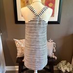 J.Crew  Black & White Striped Sleeveless Dress Size 0 Photo 6