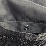 Trina Turk Feather Trim Cutout Cap Sleeve LBD Little Black Dress Women’s Size 10 Photo 8