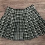 SheIn Black Plaid Skater Skirt Photo 0