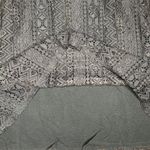 Hollister Black Lace Side Cut-Out Floral Embroidered Adjustable Strap Mini Sm Photo 5