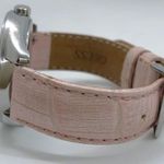 Guess ladies Quartz analog rhinestones 37mm silver tone case pink band runs Photo 2