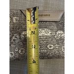 Nine West Wallet Taupe Snakeskin Print Zip Around Outside Faux Leather Womens Photo 2