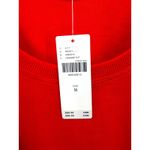 Maeve Anthropologie Red Knit Top Lace Crochet Balloon Sleeves Modern Chic M Size M Photo 3