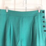 Club Monaco  Teal High Waist Wide Leg Shorts 0 Photo 4