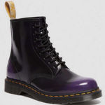 Dr. Martens  1460 Vegan Lace Up Black Purple Boots Photo 0