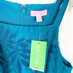 Lilly Pulitzer Kaleigh Shift Dress Teal Tidal Wave Fern Gallery Lace Size 2 Photo 6