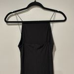 Reformation Jeans Square Neck Dress Sexy LBD Date Night Lux Black Dress Photo 3