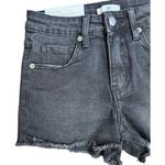 BP NWT . Womens Size 24 Black Mid-Rise Distressed Denim Shorts Raw Hem Photo 60