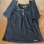 Cabela's  Sweater Womens Large Black Fleece Zip Hunting Sweatshirt Jacket Midlayer Photo 0