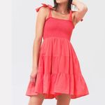 XIRENA Lori Coral Poplin Dress Pink Size XS Photo 2