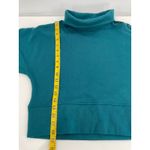 Juicy Couture  Teal Turtleneck Cropped Sweatshirt Top Pullover Small‎ S Photo 5