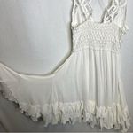 Free People  FP ONE‎ | Small White Asymmetrical Midi Sundress Lace Photo 5