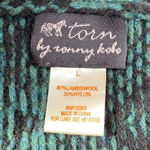 Torn By Ronny Kobo  drape open cardigan lambswool L Photo 6
