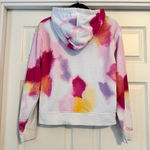 Champion Campus French Tie Dye Hoodie Sweater Size M Pink White Photo 1