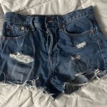 Aeropostale  Blue Distressed Jean Shorts Photo 0