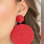 Paparazzi Circulate the Room Red Earrings (101) Photo 0