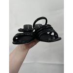 Donald Pliner Donald J. Pliner Sandal Heels Women 7.5 Black Reptile‎ Snake Print Block Chunky Photo 4