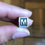 Pandora Sterling Silver M Charm Photo 0