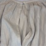 NWOT MABLE Cropped Bloused with Big Billowy Sleeves & Open Back Tan Color Size M Size M Photo 3