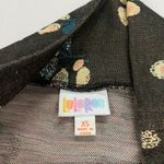 LuLaRoe Womens Cassie Pencil Skirt brown base w. cream pink & blue accents sz XS Photo 3