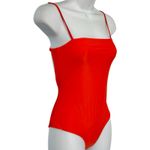 Speedo  Orange Persimmon Lucia Square Neck One Piece Swimsuit size XS NEW Tags Photo 12