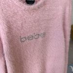 Bebe  fuzzy pink sweater Photo 1