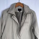 Gallery Tan Full Zip Trench Coat Size Petite Small Photo 2