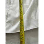 AQUA  Women's White Cotton Blend Blazer Jacket 3/4‎ Sleeve Gold Button Photo 7