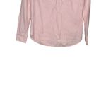 J.Crew Women's Top Shirt Embroidered Striped Long Cuffed Sleeve Button Pink XS Orange Photo 3