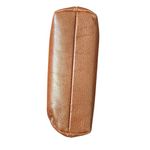 Salvatore Ferragamo  Tan Leather Wristlet with Gold Accent Photo 2