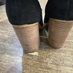 Nine West Abeego Black Suede Ruched Boots Pointed Toe Size 7.5 Heeled Photo 5