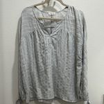 Lovestitch Women's Light Gray Long Sleeve Top Photo 5
