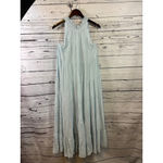 Women's Indigo Soul Light Blue Tiered Halter Maxi Dress Size L Size L Photo 1