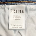 Pistola Super High Rise Straight Cropped Jeans Medium Wash Raw Hem Size 32 | 14 Photo 7