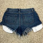 Sincerely Jules Distressed Denim Frayed Hem Shorts Photo 5