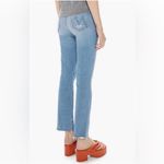 MOTHER The Hustler Ankle Fray Jeans In Thrilling Shots Size 24 Blue Photo 2