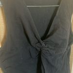 Cato FINAL MARKDOWN  Black Sleeveless knot Front Tank Top 18/20w Photo 1