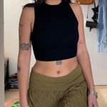 Wilfred Black ribbed high neck crop top from aritzia.  size 2xs Photo 2