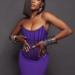 Retrofête retrofete Corset Dress in Purple Small New Womens Celebrity Maxi Gown Photo 13