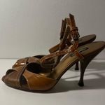 Dolce & Gabbana D&G Two Toned Leather Slingback Sandals Heels Pumps Photo 8